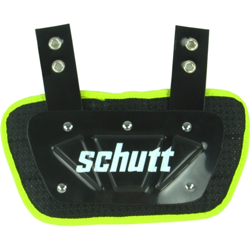 Schutt Back Plate - Junior Sort/gul