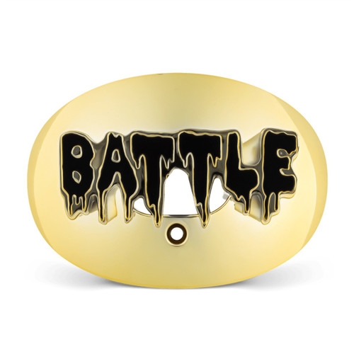 BATTLE 3D Chrome Drip Oxygen Lip Protector - guld/sort
