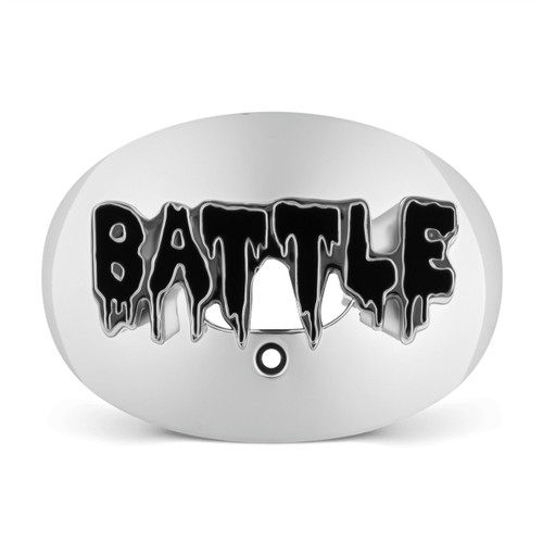 BATTLE 3D Chrome Drip Oxygen Lip Protector - sølv/sort