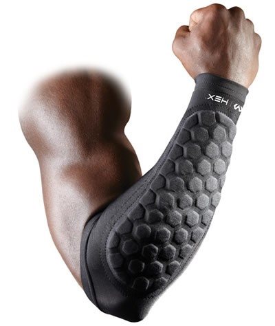 McDavid HexPad forearm protective sleeve (2 stk), sort