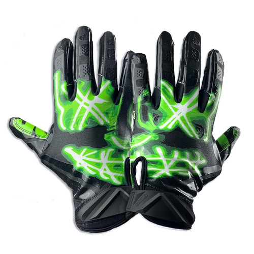 BATTLE Nightmare - Neon Green receiver handsker - adult (S)