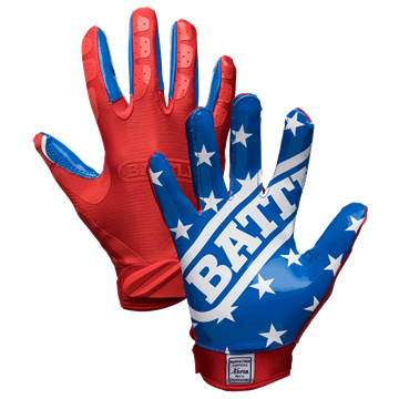 BATTLE Double Threat Receiver Handsker Limited Edition (Youth) - American Flag