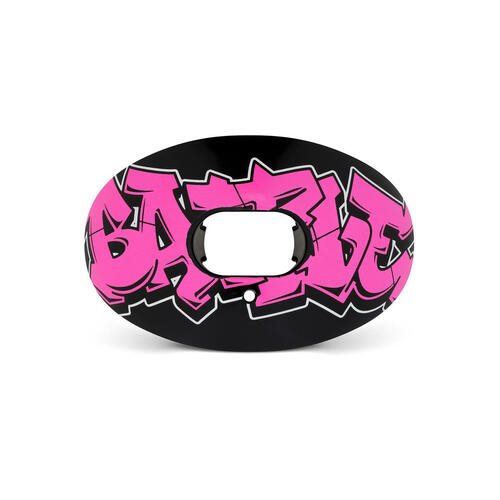 BATTLE OXYGEN Grafitti Black w. Pink Lip Protector