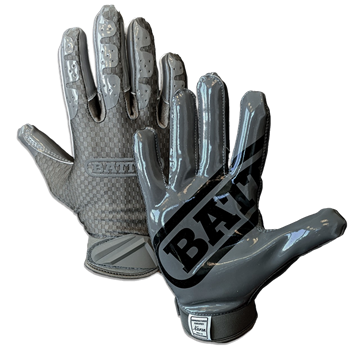BATTLE Triple Threat receiver handsker, grå - adult