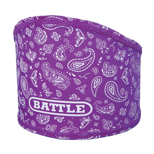 BATTLE Skull Wrap - Purple/hvidt tryk