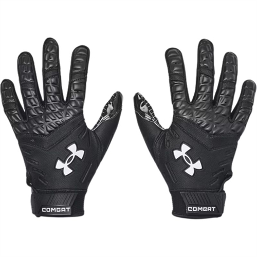 Under Armour Combat Lineman Handsker, Sort/sort