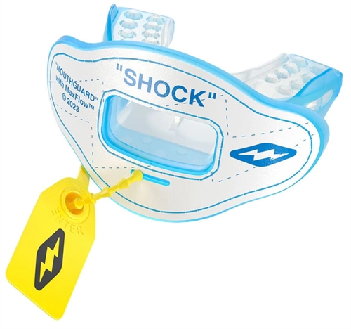 Shock Doctor Max AirFlow 3D Stitch - Hvid/Columbia blue