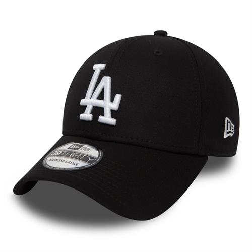 Los Angeles Dodgers League Essential 39Thirty Cap - sort m. hvidt LA logo