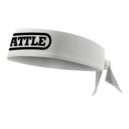 BATTLE Football Bandana Head Tie - Hvid