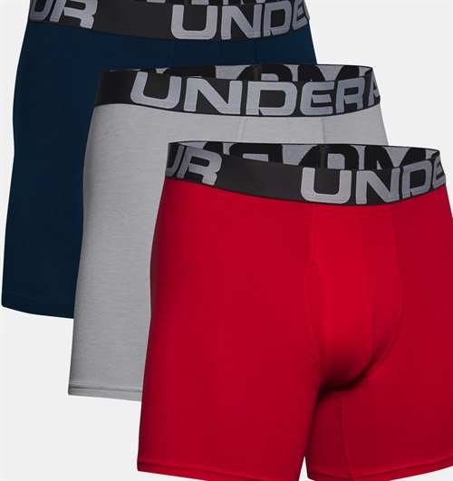 Men's Charged Cotton® 6" Boxerjock® – 3-Pack, Rød, grå, blå
