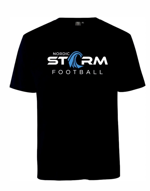 Nordic Storm T-shirt, Sort - Big Logo (Kids) **Sold out - coming back!**