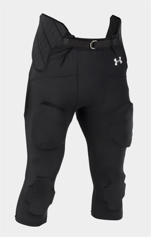 Under Armour Gameday Integrated football pants - 7 pads, Sort (Youth)