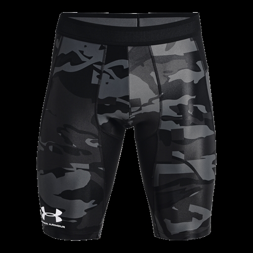 Men's UA HeatGear® Iso-Chill Compression Printed Shorts - Sort