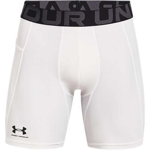 Men\'s HeatGear® Armour Compression Shorts - Hvid