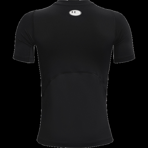 Boy's HeatGear® Armour Comp Short Sleeve - Sort