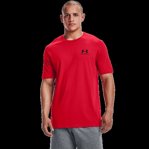 Men\'s UA Sportstyle Short Sleeve Shirt - Rød