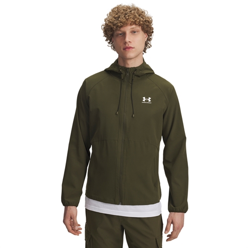 UA Stretch Woven Windbreaker EU - Ekspedition Green